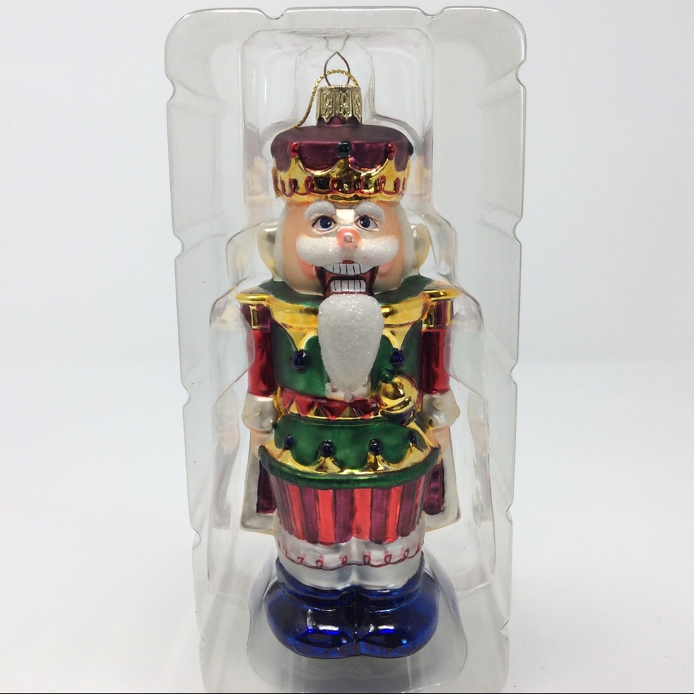 Nutcracker glass ornament